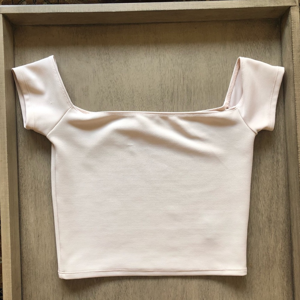 Urban Outfitters off-the-shoulder ribbed crop top